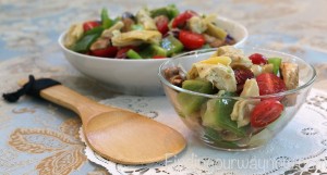 Artichoke and Bell Pepper Salad, findingourwaynow.com