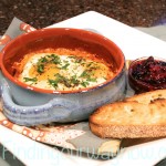 Shirred Eggs With Ham and Tomato Sauce, findingourwaynow.com