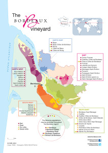 The Bordeaux Wine Map, findingourwaynow.com