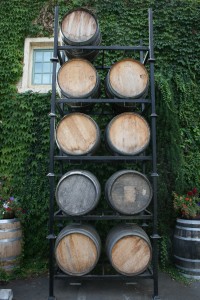 Wine Tasting Room Barrels, findingourwaynow.com