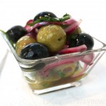 Marinated Garlic Olives, findingourwaynow.com