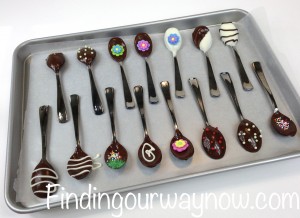 Chocolate Dipped Spoons, findingourwaynow.com