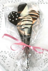 Chocolate Dipped Spoons, findingourwaynow.com