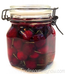Brandied Cherries, findingourwaynow.com