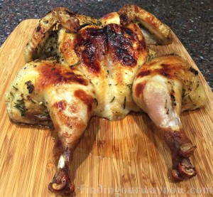 Flattened Roasted Chicken With Herbs, findingourwaynow.com