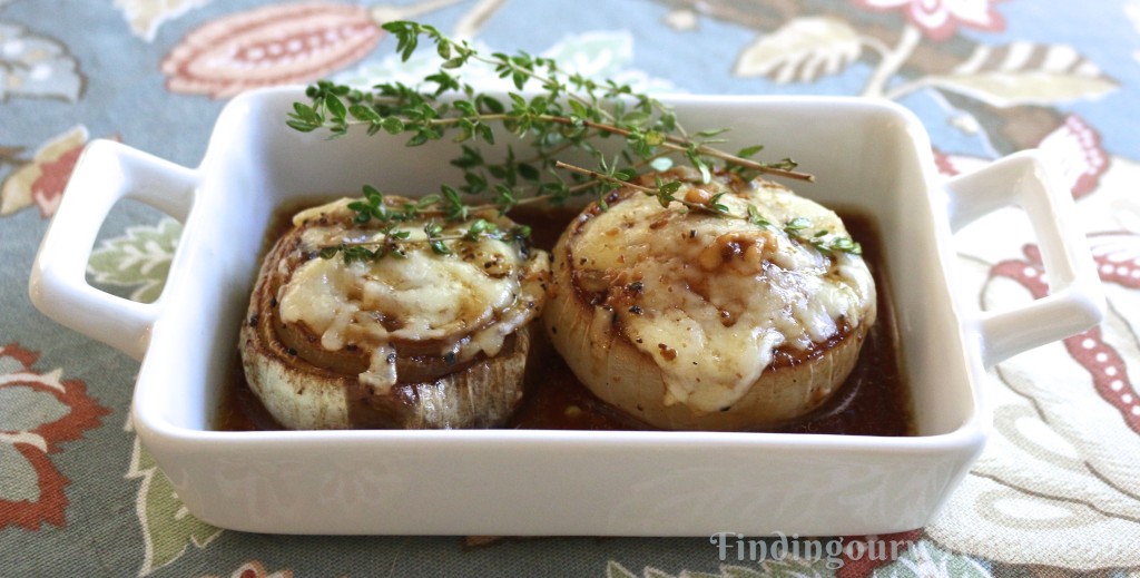 Baked Onions In Beef Broth With A touch of Sherry, findingourwaynow.com