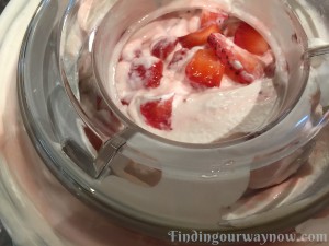 Homemade Strawberry Ice Cream, findingourwaynow.com