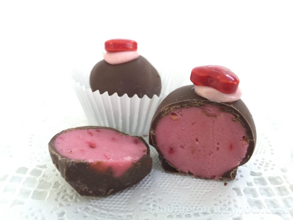 Raspberry Cream Chocolates, findingourwaynow.com